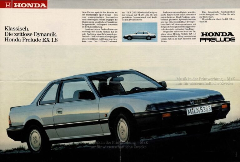 Honda Prelude Stern 13 20 3 1986