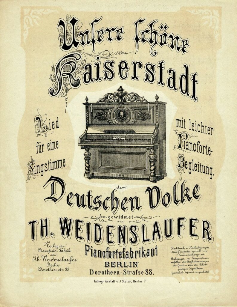 Berlin die schöne Kaiserstadt Pianoforte Fabrik