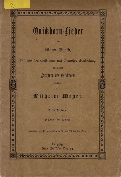 Quickborn Lieder 01 Titel