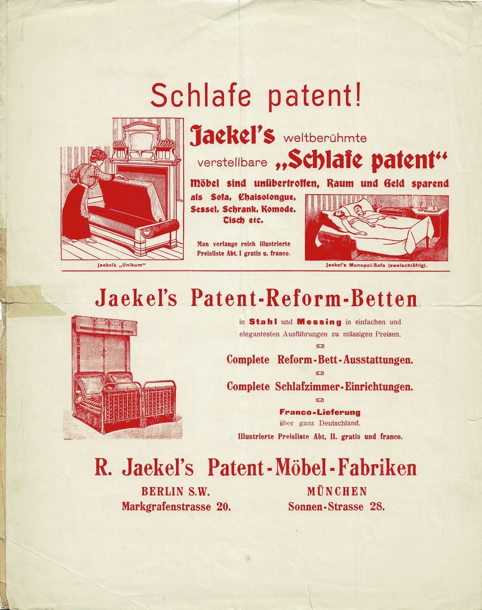 Schlafe patent Marsch Rückseite Schlafe patent Marsch Rückseite