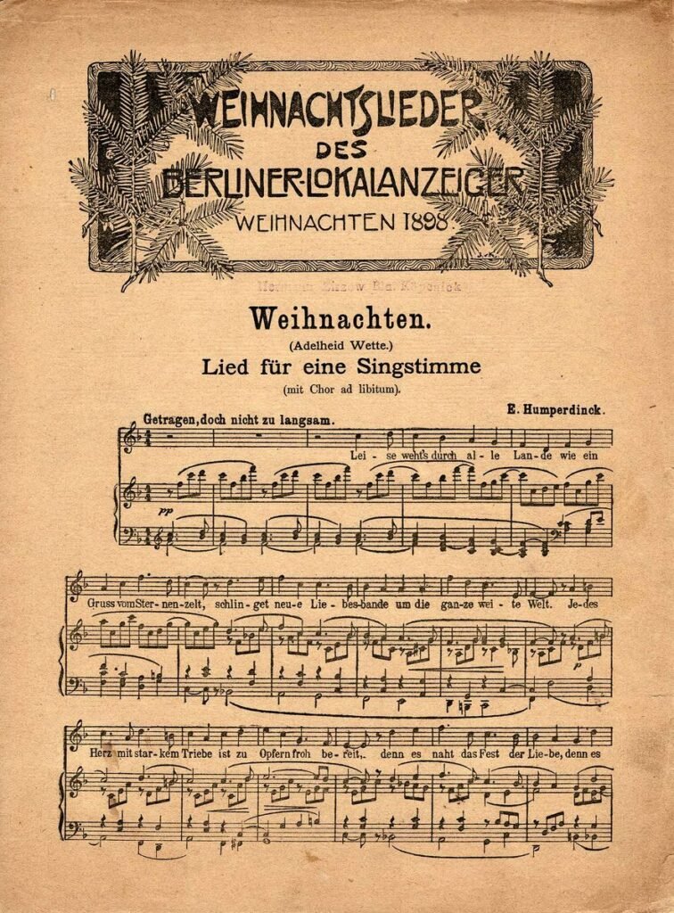 Weihnachtslieder Berliner Lokalanzeiger 1898