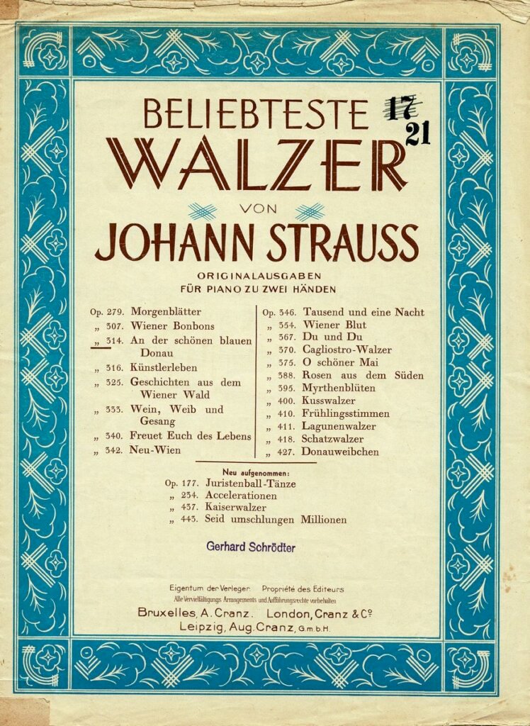 An der schoenen blauen Donau Cranz Brüssel