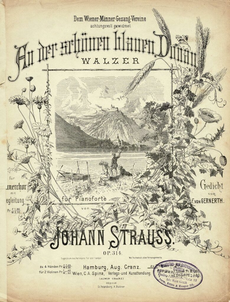 An der schoenen blauen Donau Titel
