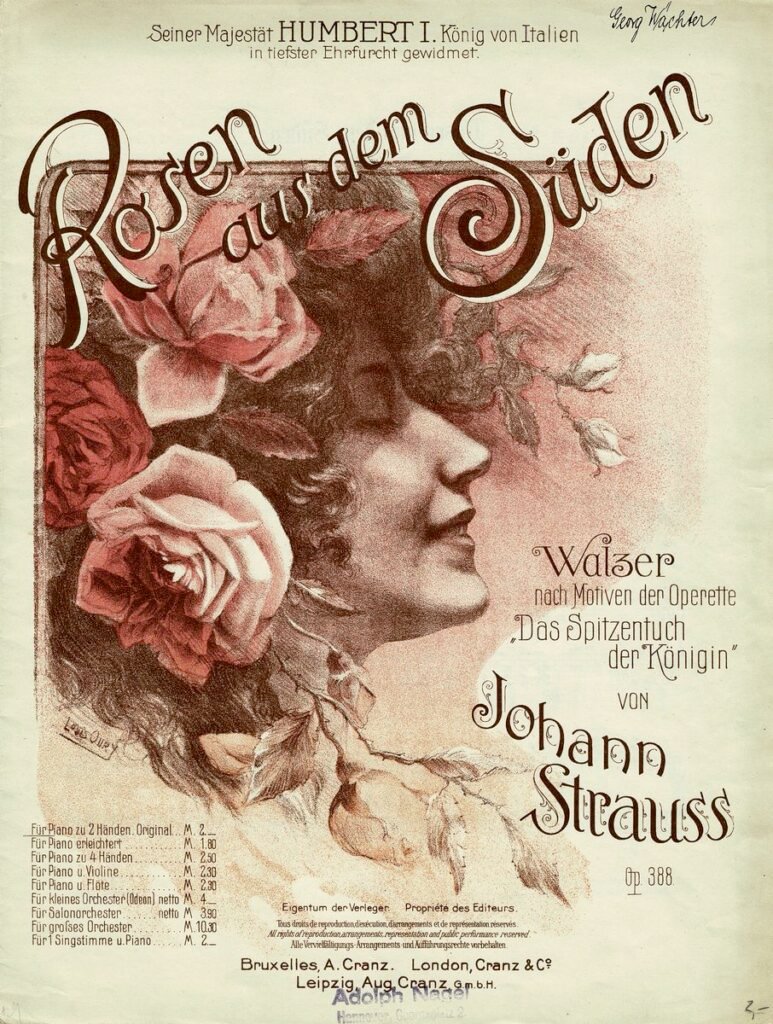 Rosen aus dem Sueden Strauss Titel