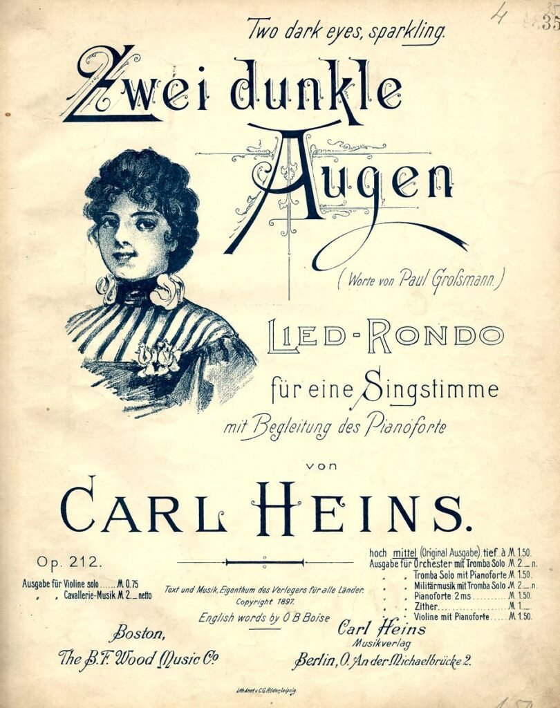 1897 Zwei dunkle Augen Titel