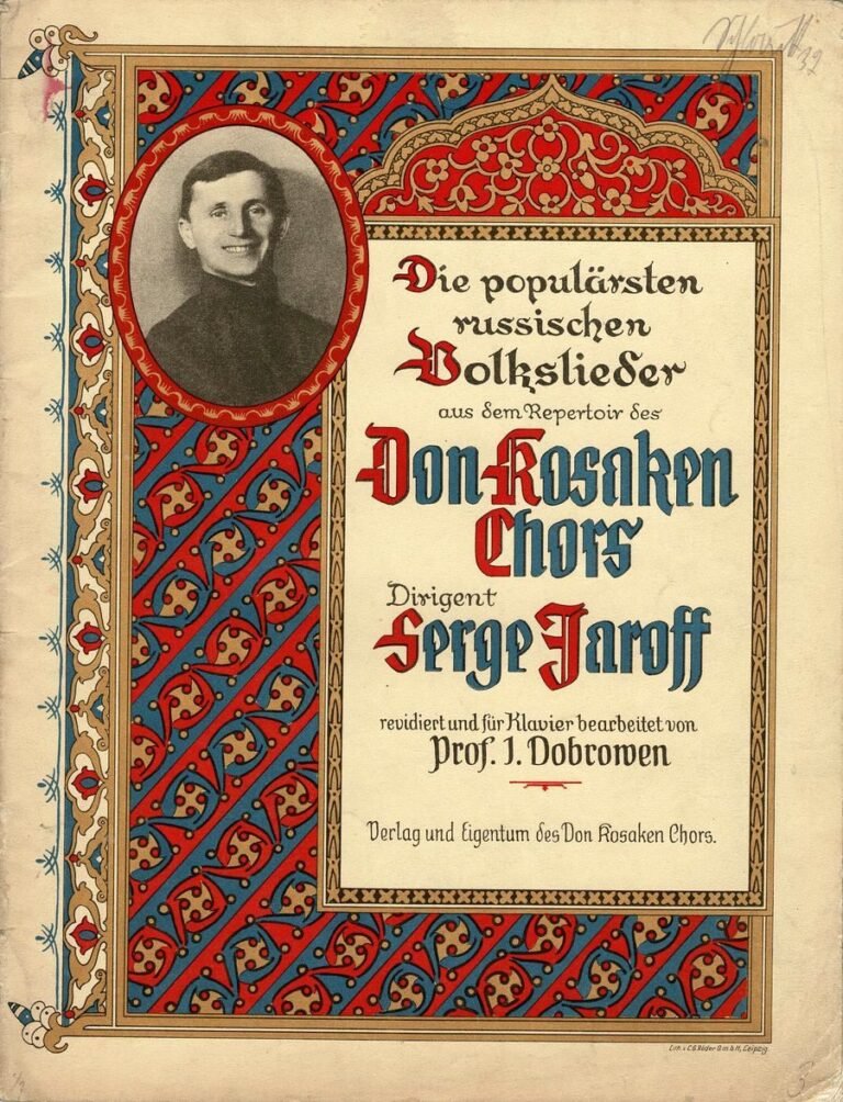 1927 Don Kosaken Chor populäre Volkslieder 01