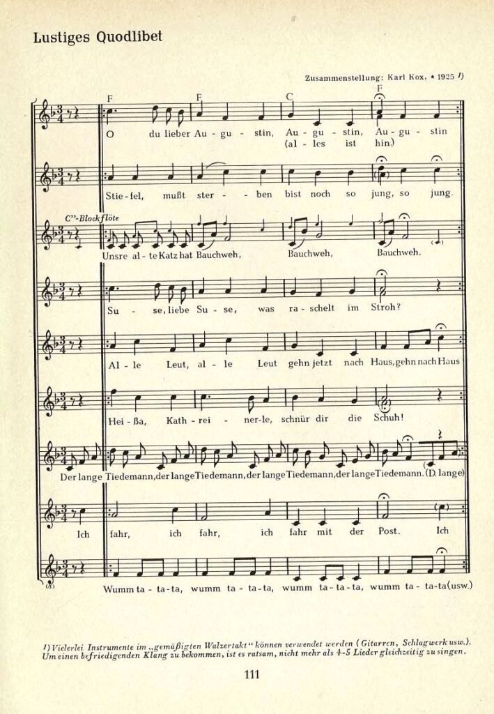 Augustin Quodlibet Chorbuch S 111jpg