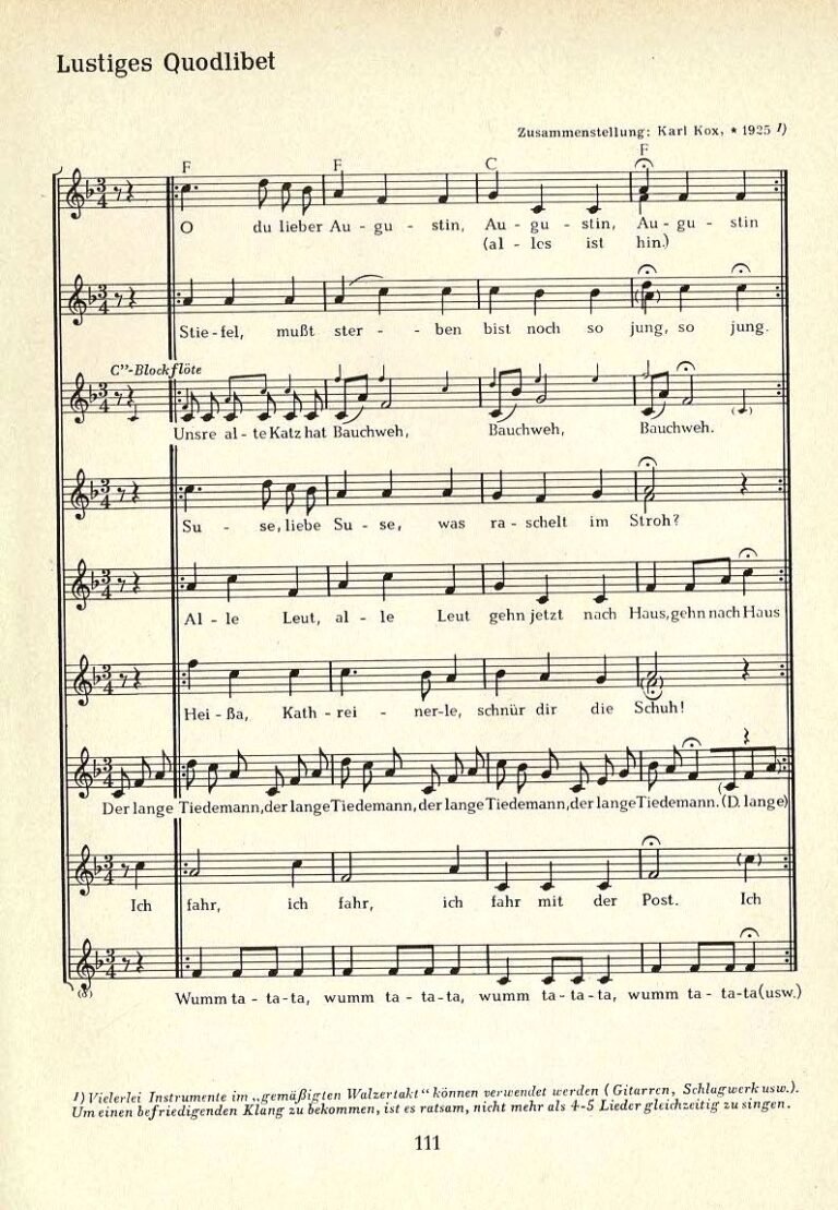 Augustin Quodlibet Chorbuch S 111jpg
