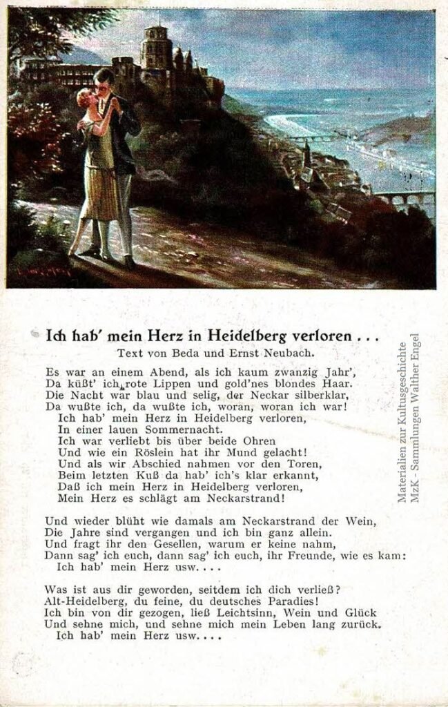 Ich hab mein Herz Heidelberg AK 1928