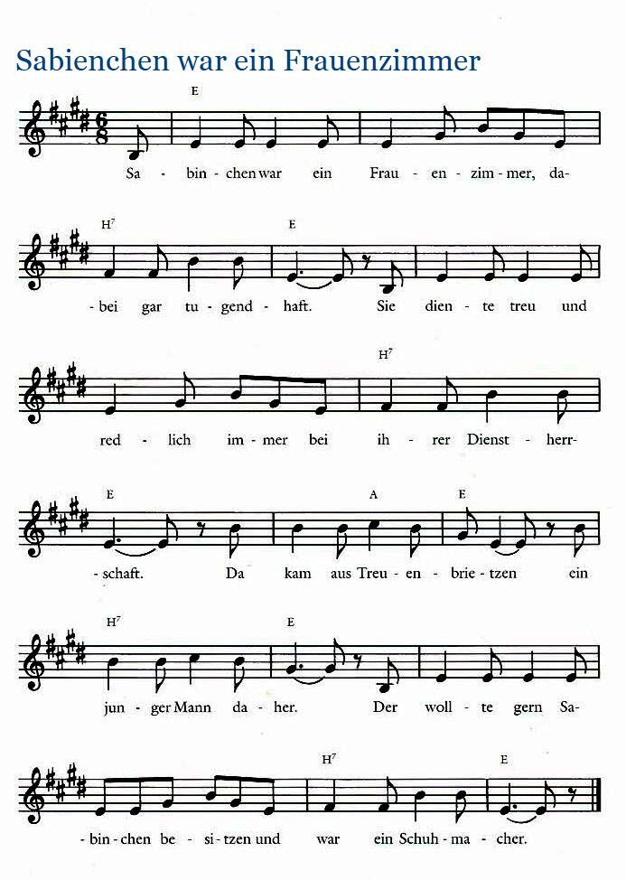 Sabinchen Melodie Sabinchen Melodie
