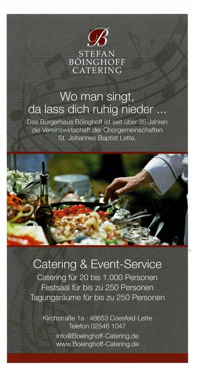 Stefan Böinghoff Catering Chorfestschrift S 13