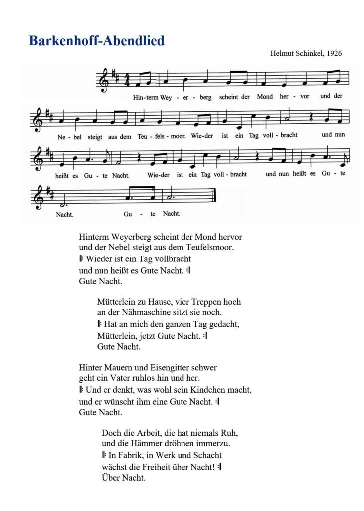 Barkenhoff Abendlied 1926
