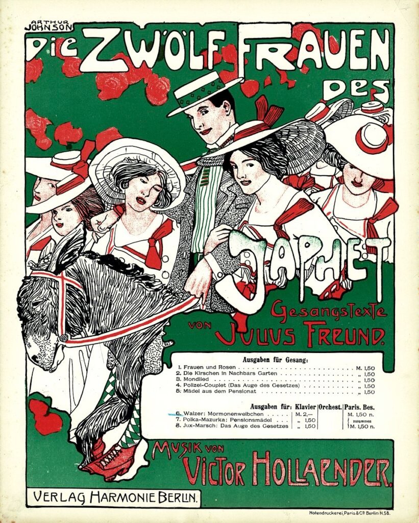1902 Die zwoelf Frauen Mormonen Titel