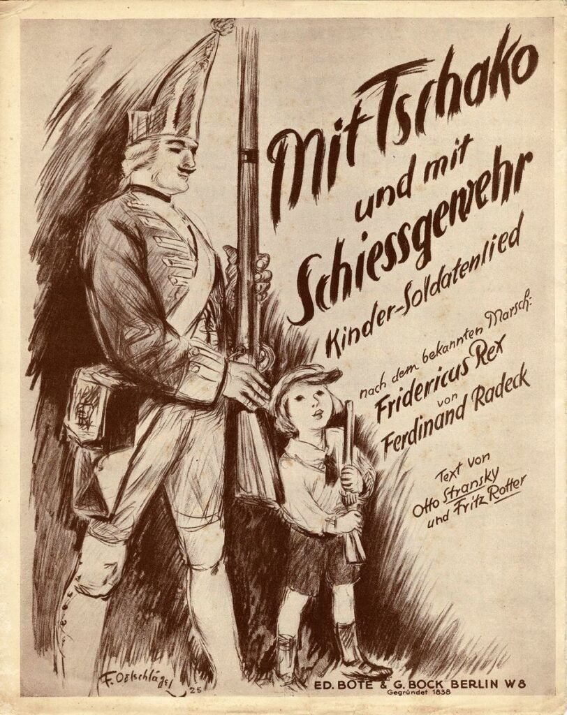 1925 Mit Tschako und mit Schiessgewehr Titel