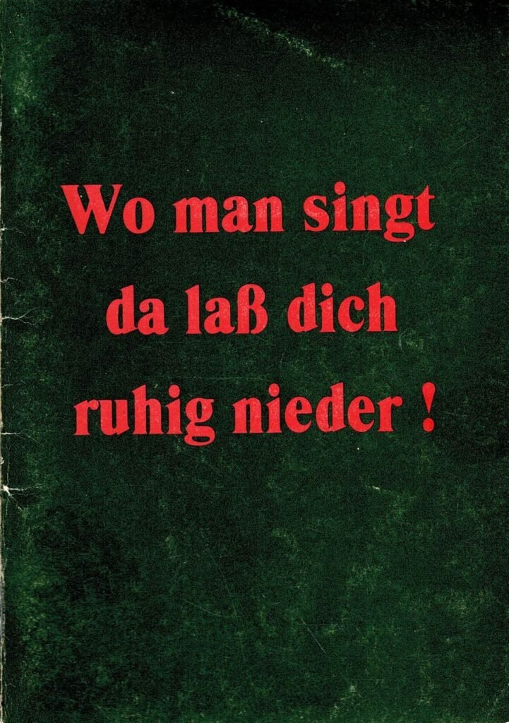 Wo man singt CDU Strube Titel