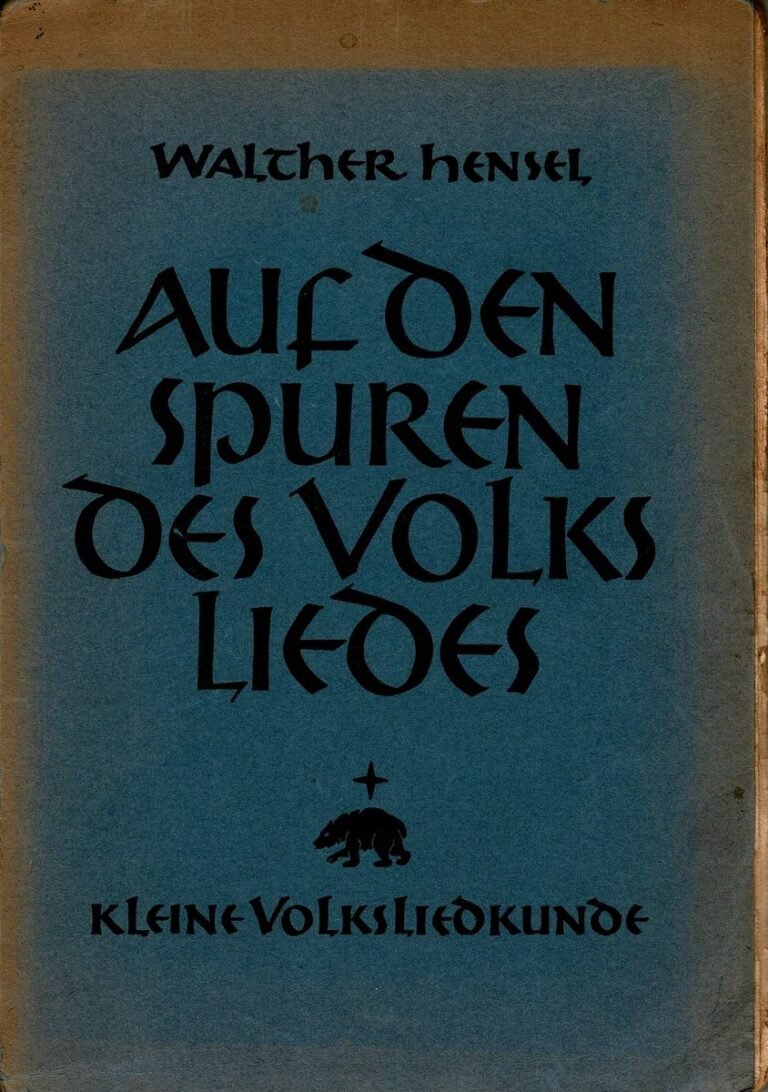 Auf den spuren des Volksliedes Hensel Titel