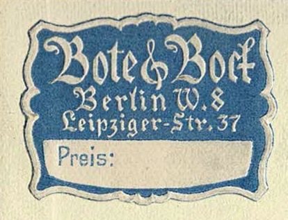 Das Wort Bote und Bock Preisschild