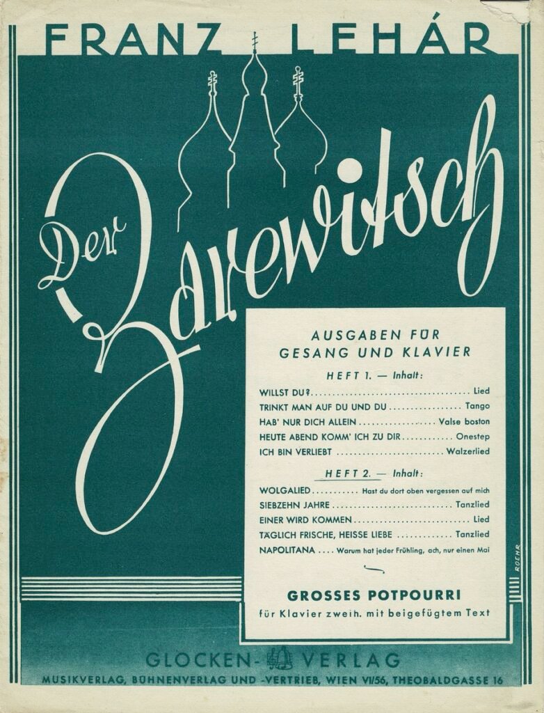 1927 Der Zarewitsch anderer Titel a 1937