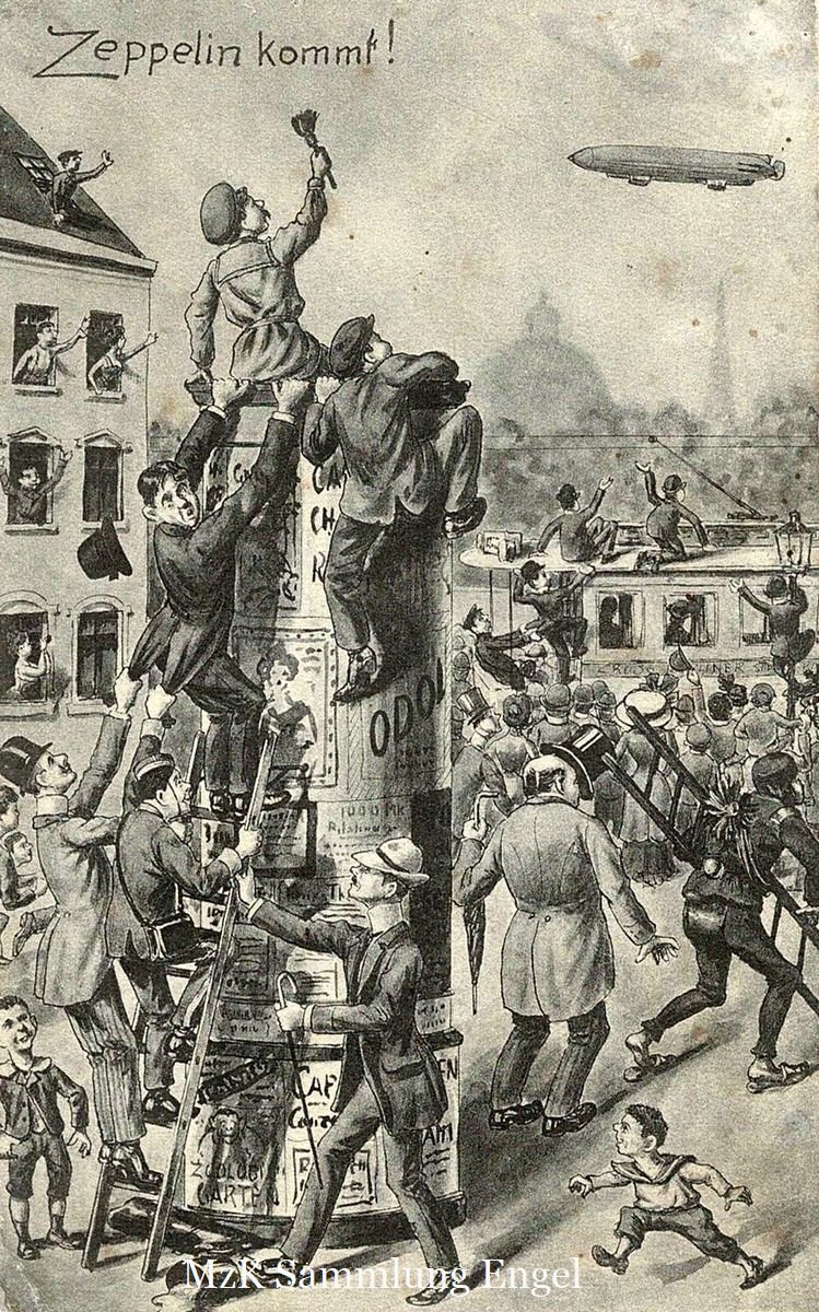 Zepelin Begeisterung 1909 Zepelin Begeisterung 1909