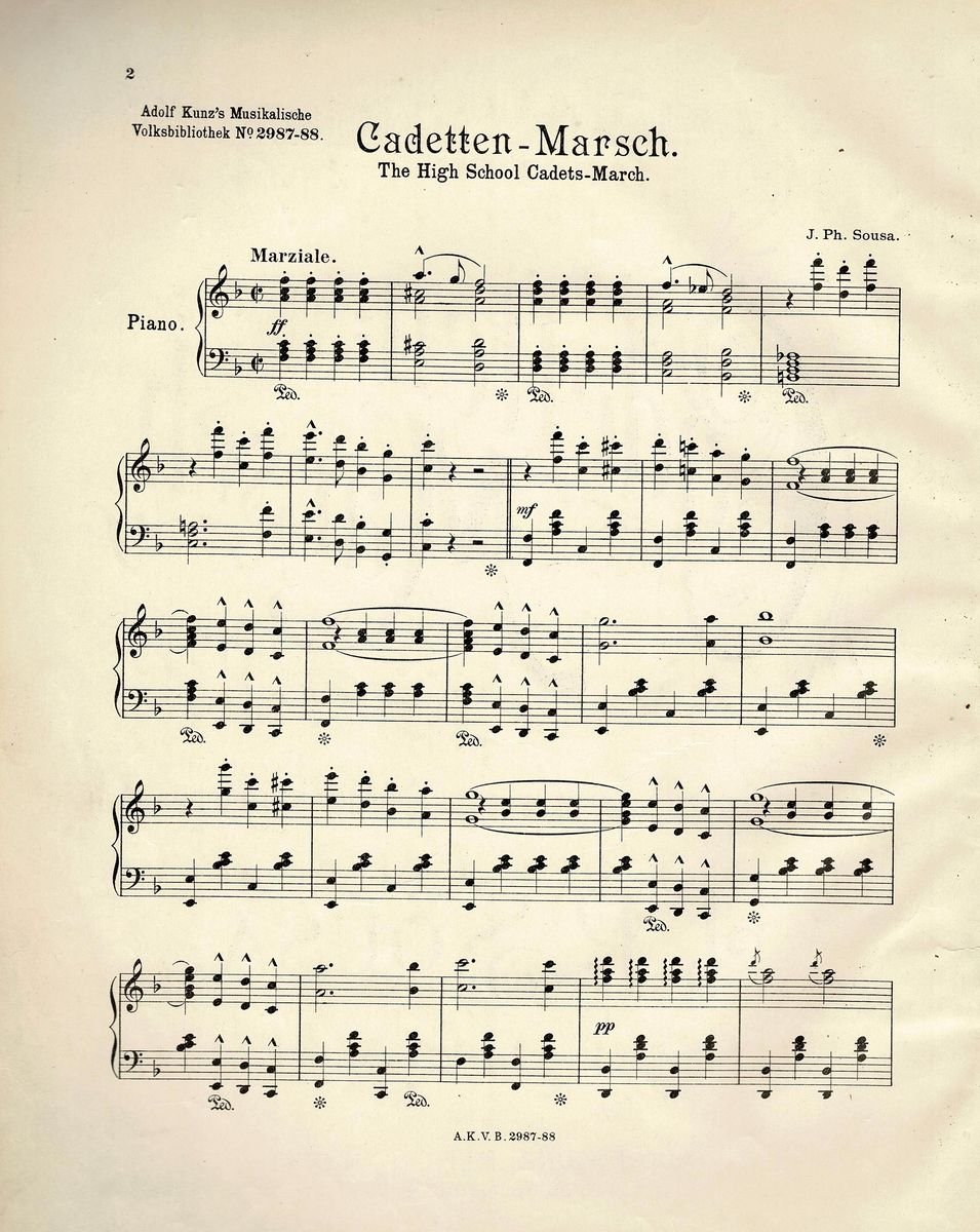 Cadetten Marsch Sousa S 2