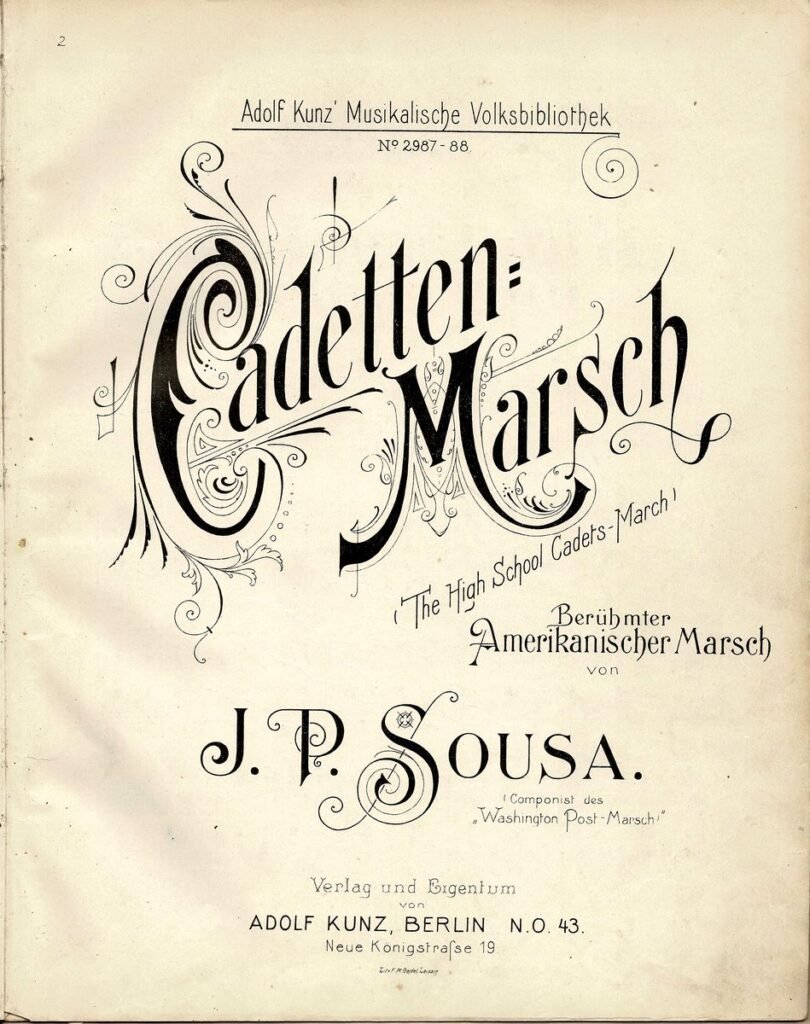 Cadetten Marsch Sousa Titel