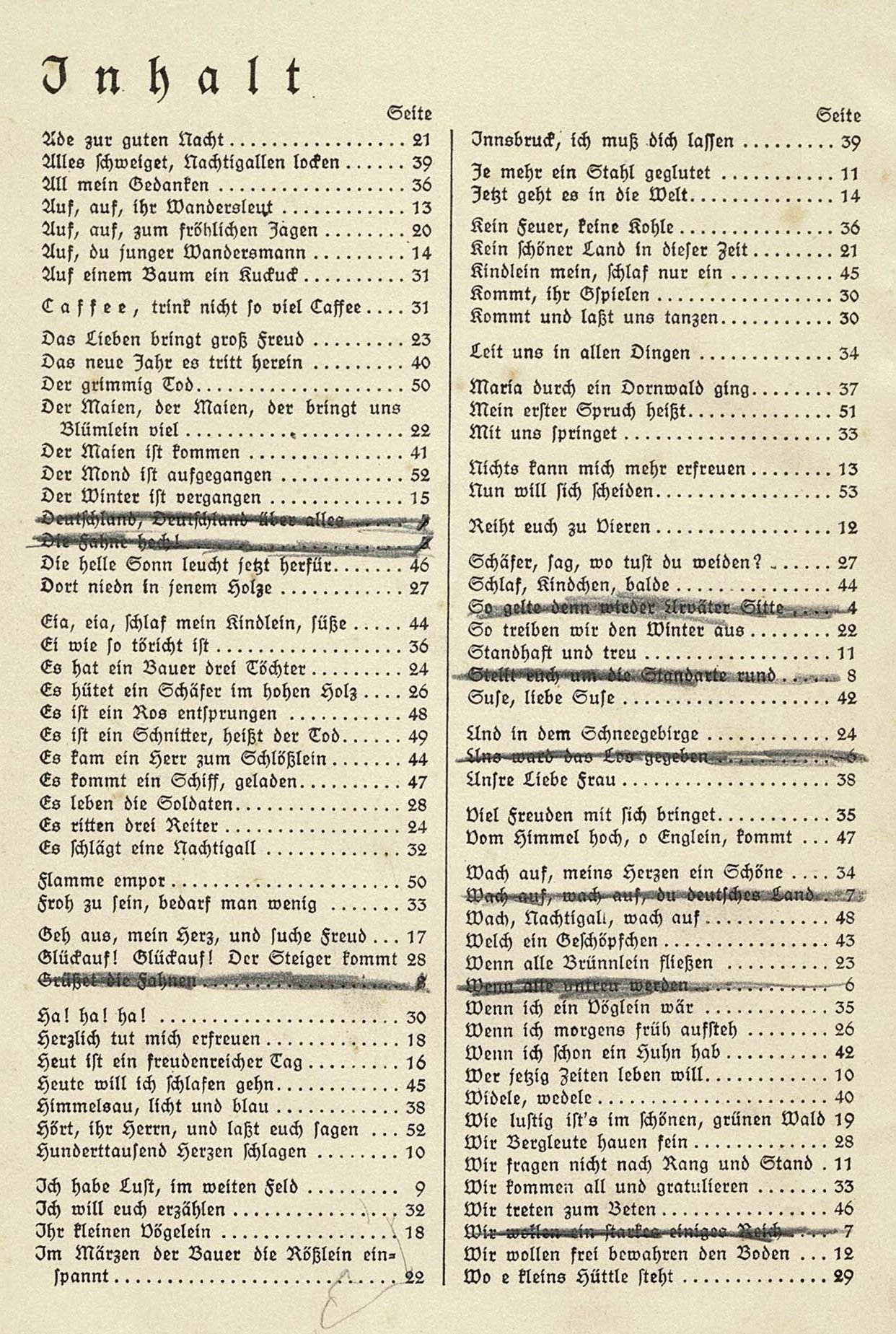 Deutsches Frauen Liederbuch Inhaltsverz Deutsches Frauen Liederbuch Inhaltsverz