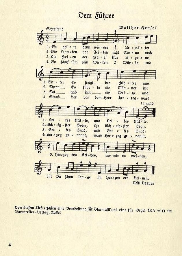 Frauenliederbuch S 4 Hensel Lied