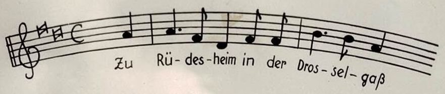 Zu Rüdsesheim in der Drosselgass Jingle