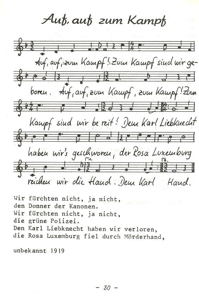 Auf auf zum Kampf 1 S 30 Auf auf zum Kampf 1 S 30