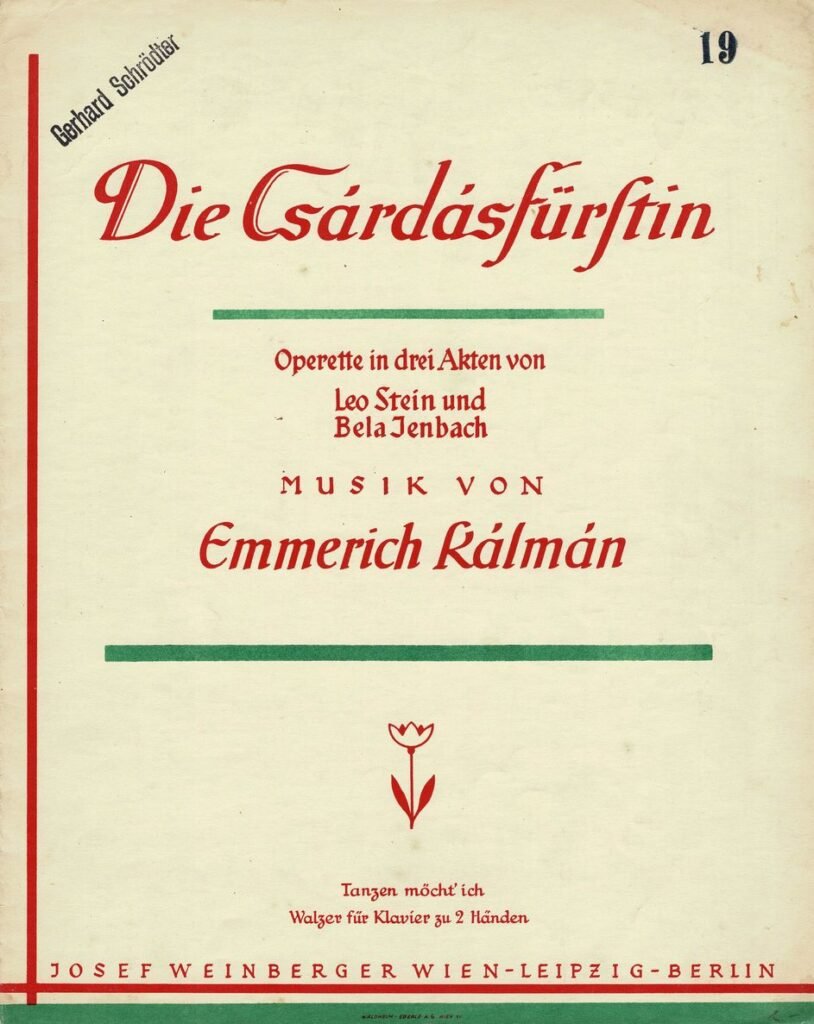 1916 Die Csardasfürstin Tanzen möcht Titel