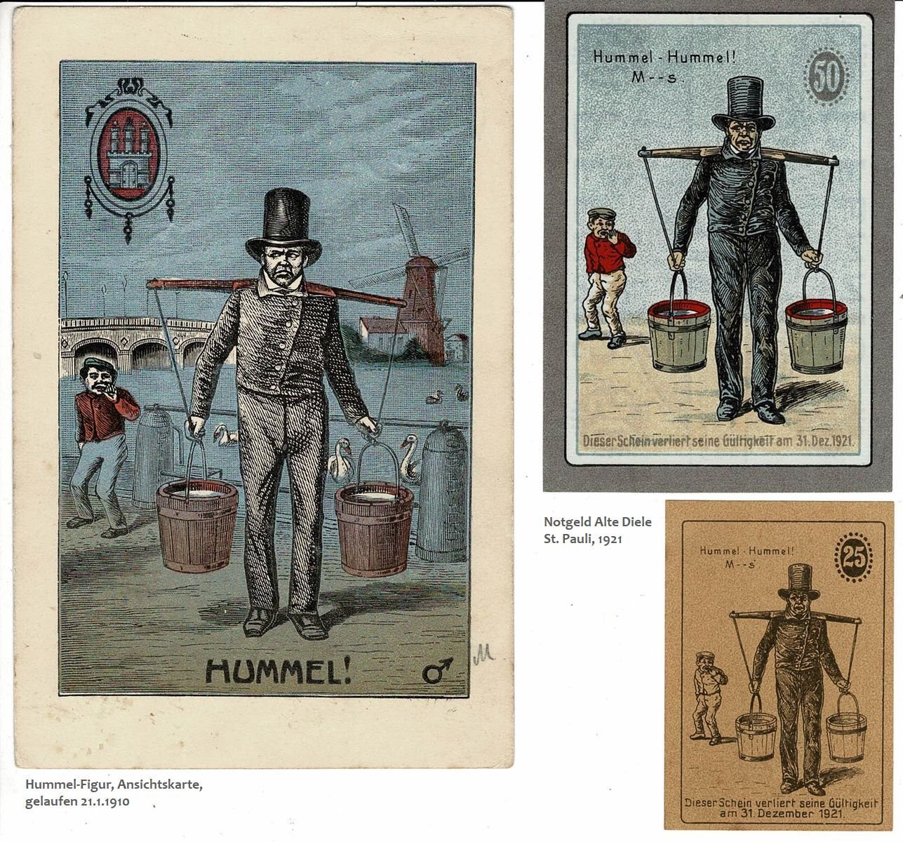 Hummel Hummel Karte und Notgeld a Hummel Hummel Karte und Notgeld a
