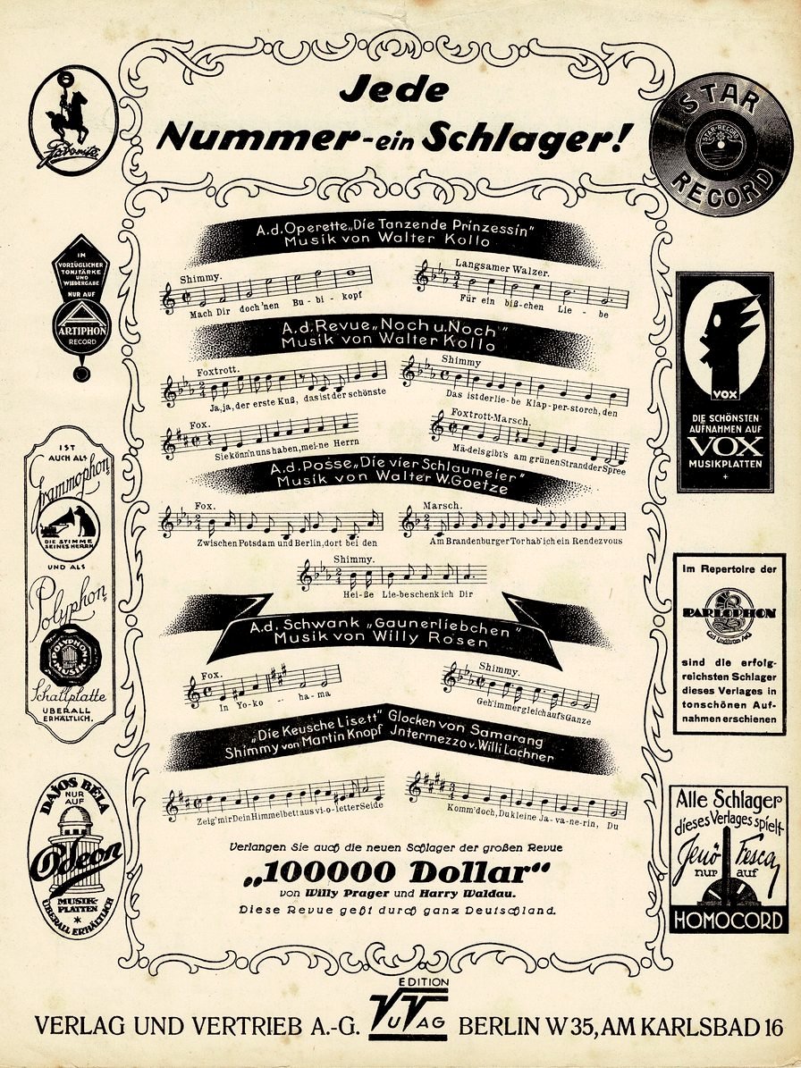 1925 Schlag auf Schlag Rückseite 1925 Schlag auf Schlag Rückseite