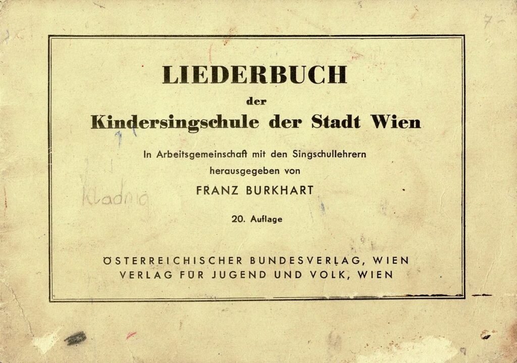 Liederbuch Kindersingschule Wien