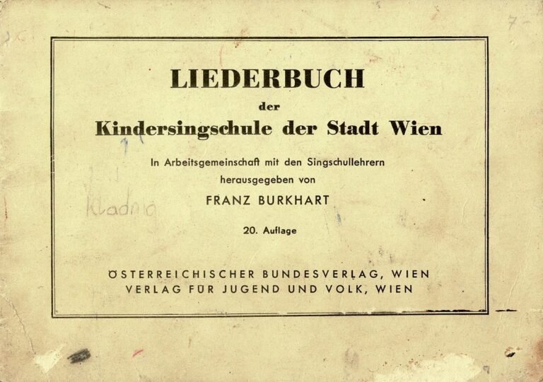 Liederbuch Kindersingschule Wien