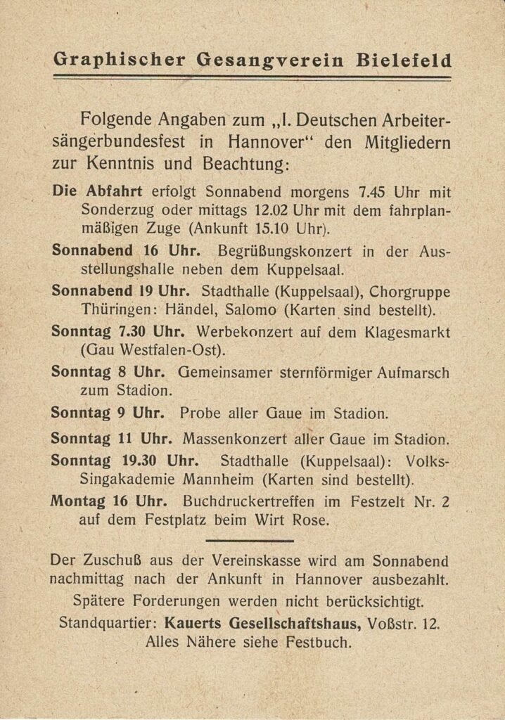 DAS Graphischer GesVer Bielefeld 1928