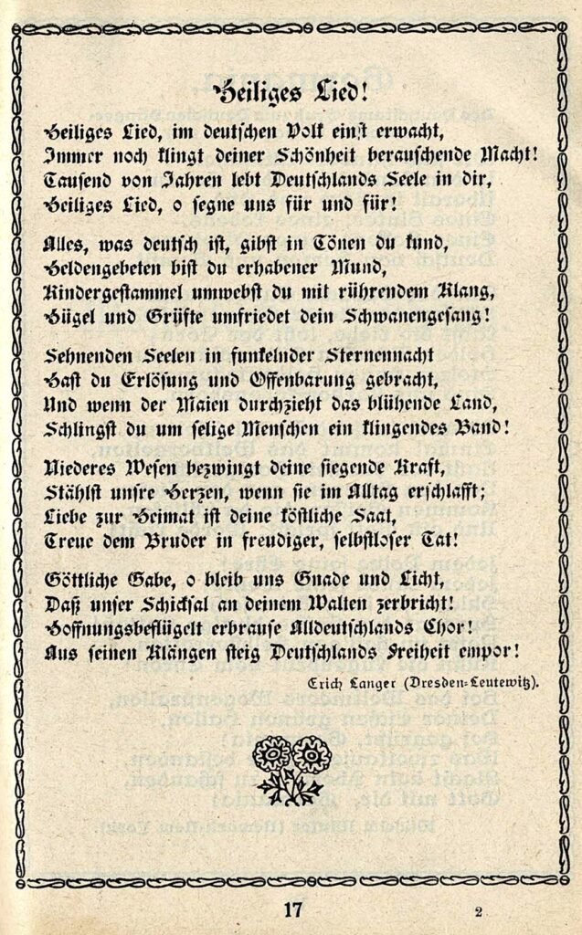 Heiliges Lied Erich Langer Dresden