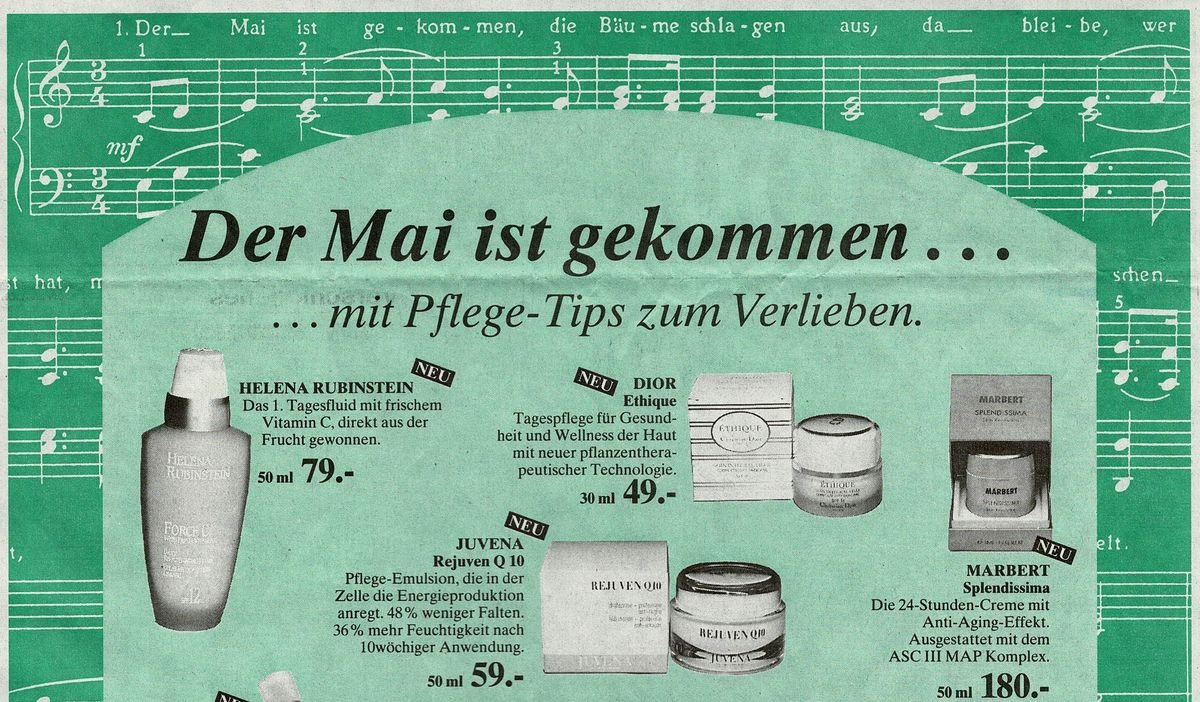 Kaufhof Titel Lied HAZ 1997 05 06 Ausschnitt Kaufhof Titel Lied HAZ 1997 05 06 Ausschnitt