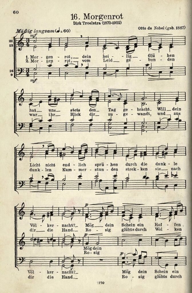 Morgenrot DAS Chorsammlung S 60