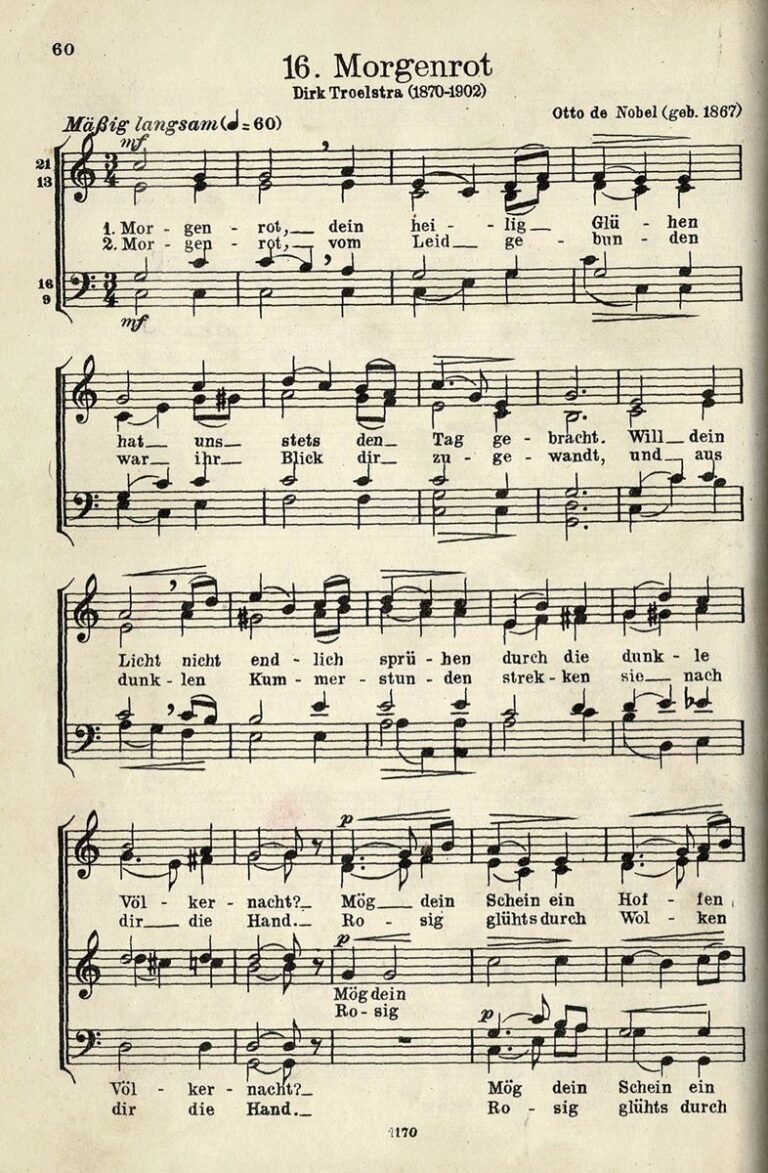 Morgenrot DAS Chorsammlung S 60