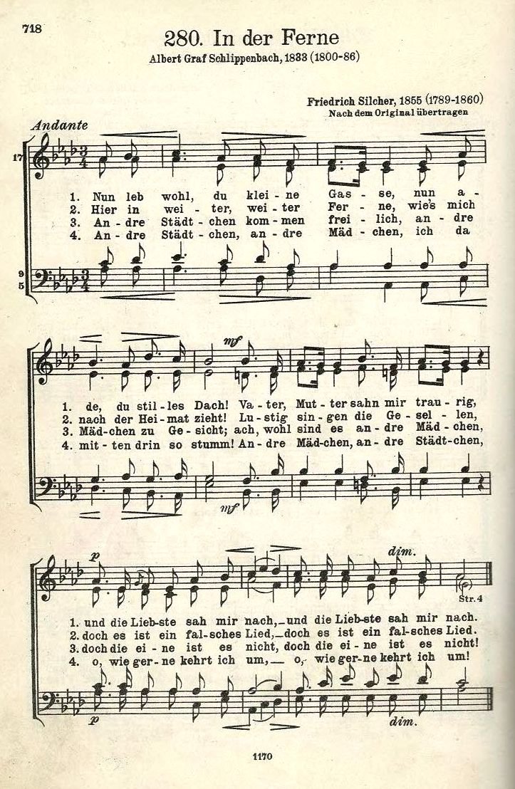 Nun leb wohl ChorBuch DAS 718